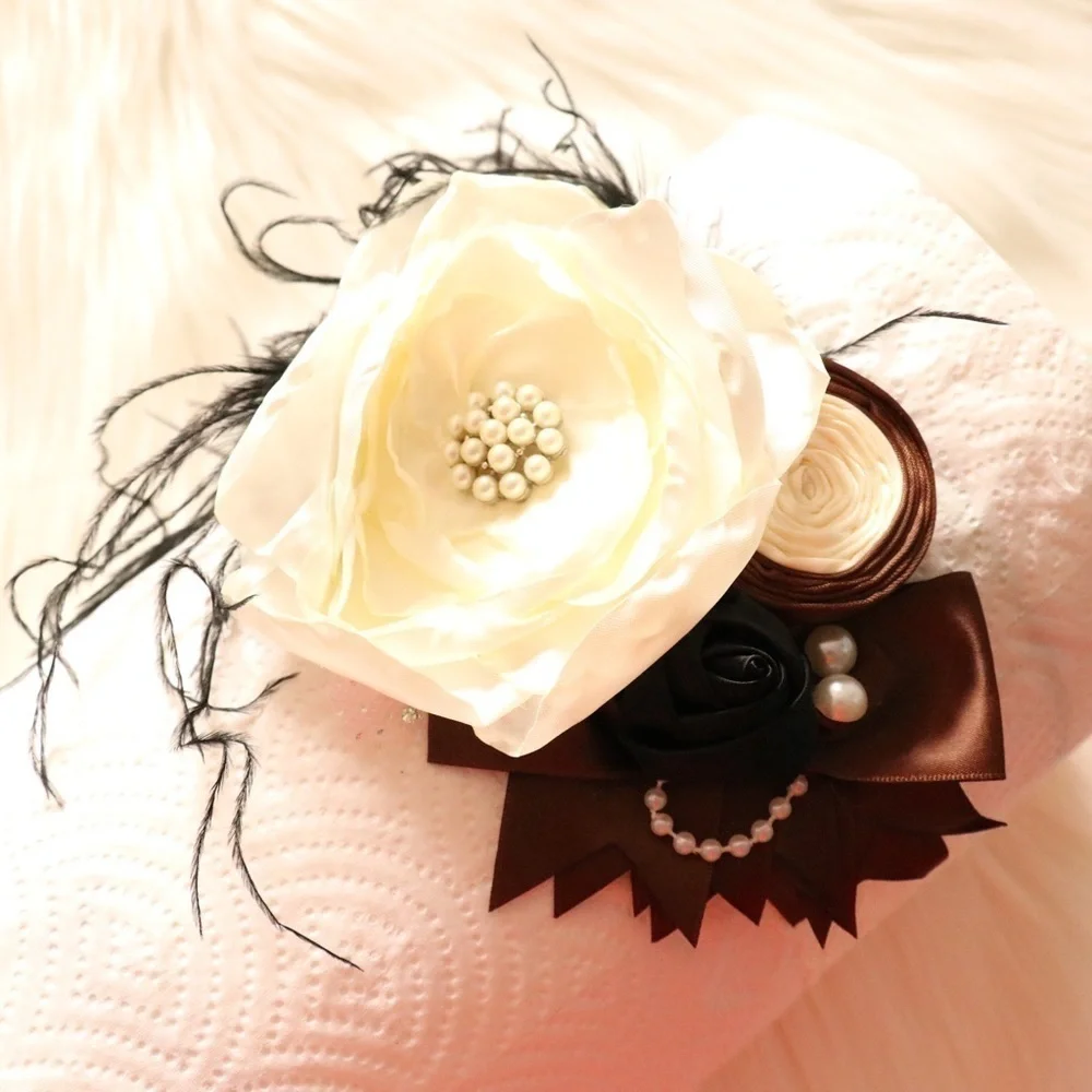 NEW Girls & Baby Couture Floral/ Feather Headbands
